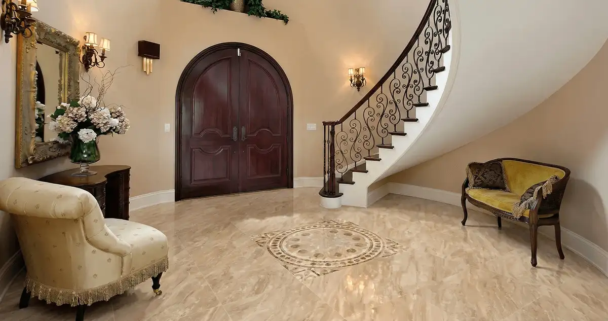 Entrance hall with professionally installed ceramic tile flooring in Duluth MN